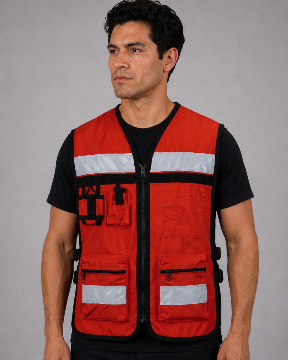 Chaleco brigadista, vista frontal