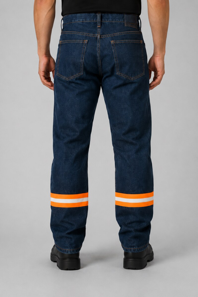 Pantalón con cinta reflejante, detalle de rodilla